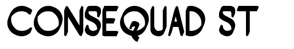 Consequad St font preview